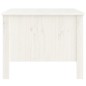 vidaXL Mesa de centro de madera maciza de pino blanco 100x50x40 cm vidaXL Mesa de centro de madera maciza de pino blanco 100x50x40 cm