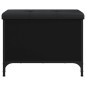 vidaXL Banco con almacenaje madera de ingeniería negro 62x42x45 cm vidaXL Banco con almacenaje madera de ingeniería negro 62x42x45 cm