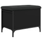 vidaXL Banco con almacenaje madera de ingeniería negro 62x42x45 cm vidaXL Banco con almacenaje madera de ingeniería negro 62x42x45 cm