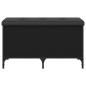 vidaXL Banco con almacenaje madera de ingeniería negro 82x42x45 cm vidaXL Banco con almacenaje madera de ingeniería negro 82x42x45 cm