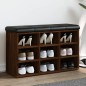 vidaXL Banco zapatero madera de ingeniería marrón roble 82x32x50 cm vidaXL Banco zapatero madera de ingeniería marrón roble 82x32x50 cm