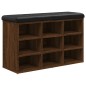 vidaXL Banco zapatero madera de ingeniería marrón roble 82x32x50 cm vidaXL Banco zapatero madera de ingeniería marrón roble 82x32x50 cm