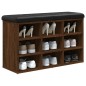 vidaXL Banco zapatero madera de ingeniería marrón roble 82x32x50 cm vidaXL Banco zapatero madera de ingeniería marrón roble 82x32x50 cm