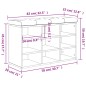 vidaXL Banco zapatero madera de ingeniería marrón roble 82x32x50 cm vidaXL Banco zapatero madera de ingeniería marrón roble 82x32x50 cm