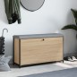 vidaXL Banco zapatero con cajón abatible roble Sonoma 102x32x56 cm vidaXL Banco zapatero con cajón abatible roble Sonoma 102x32x56 cm