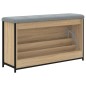 vidaXL Banco zapatero con cajón abatible roble Sonoma 102x32x56 cm vidaXL Banco zapatero con cajón abatible roble Sonoma 102x32x56 cm