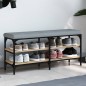 vidaXL Banco zapatero madera de ingeniería roble Sonoma 102x32x47 cm vidaXL Banco zapatero madera de ingeniería roble Sonoma 102x32x47 cm