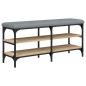 vidaXL Banco zapatero madera de ingeniería roble Sonoma 102x32x47 cm vidaXL Banco zapatero madera de ingeniería roble Sonoma 102x32x47 cm