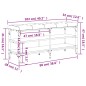vidaXL Banco zapatero madera de ingeniería roble Sonoma 102x32x47 cm vidaXL Banco zapatero madera de ingeniería roble Sonoma 102x32x47 cm