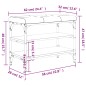 vidaXL Banco zapatero madera de ingeniería roble ahumado 62x32x47 cm vidaXL Banco zapatero madera de ingeniería roble ahumado 62x32x47 cm