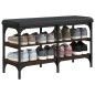 vidaXL Banco zapatero madera de ingeniería marrón roble 82x32x47 cm vidaXL Banco zapatero madera de ingeniería marrón roble 82x32x47 cm