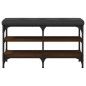 vidaXL Banco zapatero madera de ingeniería marrón roble 82x32x47 cm vidaXL Banco zapatero madera de ingeniería marrón roble 82x32x47 cm