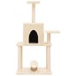 vidaXL Rascador para gatos con postes de sisal color crema 122 cm vidaXL Rascador para gatos con postes de sisal color crema 122 cm