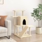 vidaXL Rascador para gatos con postes de sisal color crema 97 cm vidaXL Rascador para gatos con postes de sisal color crema 97 cm