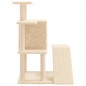vidaXL Rascador para gatos con postes de sisal color crema 97 cm vidaXL Rascador para gatos con postes de sisal color crema 97 cm