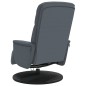 vidaXL Sillón reclinable masaje con reposapiés terciopelo gris oscuro vidaXL Sillón reclinable masaje con reposapiés terciopelo gris oscuro