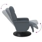 vidaXL Sillón reclinable masaje con reposapiés terciopelo gris oscuro vidaXL Sillón reclinable masaje con reposapiés terciopelo gris oscuro