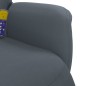 vidaXL Sillón reclinable masaje con reposapiés terciopelo gris oscuro vidaXL Sillón reclinable masaje con reposapiés terciopelo gris oscuro