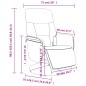 vidaXL Sillón reclinable masaje con reposapiés terciopelo gris oscuro vidaXL Sillón reclinable masaje con reposapiés terciopelo gris oscuro