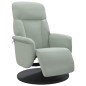 vidaXL Sillón reclinable con reposapiés terciopelo gris claro vidaXL Sillón reclinable con reposapiés terciopelo gris claro