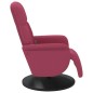 vidaXL Sillón reclinable masaje con reposapiés terciopelo rojo tinto vidaXL Sillón reclinable masaje con reposapiés terciopelo rojo tinto