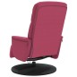 vidaXL Sillón reclinable masaje con reposapiés terciopelo rojo tinto vidaXL Sillón reclinable masaje con reposapiés terciopelo rojo tinto