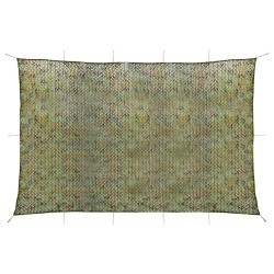 vidaXL Red de camuflaje con bolsa de almacenamiento verde 4x7 m