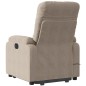 vidaXL Sillón masaje eléctrico reclinable elevable tela gris taupe vidaXL Sillón masaje eléctrico reclinable elevable tela gris taupe