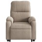vidaXL Sillón masaje eléctrico reclinable elevable tela gris taupe vidaXL Sillón masaje eléctrico reclinable elevable tela gris taupe
