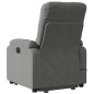 vidaXL Sillón reclinable masaje elevable tela microfibra gris oscuro vidaXL Sillón reclinable masaje elevable tela microfibra gris oscuro