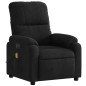 vidaXL Sillón reclinable de masaje eléctrico tela de microfibra negro vidaXL Sillón reclinable de masaje eléctrico tela de microfibra negro