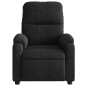 vidaXL Sillón reclinable de masaje eléctrico tela de microfibra negro vidaXL Sillón reclinable de masaje eléctrico tela de microfibra negro