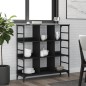 vidaXL Aparador de madera de ingeniería negro 102x32x103,5 cm vidaXL Aparador de madera de ingeniería negro 102x32x103,5 cm