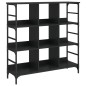 vidaXL Aparador de madera de ingeniería negro 102x32x103,5 cm vidaXL Aparador de madera de ingeniería negro 102x32x103,5 cm