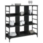 vidaXL Aparador de madera de ingeniería negro 102x32x103,5 cm vidaXL Aparador de madera de ingeniería negro 102x32x103,5 cm
