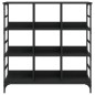 vidaXL Aparador de madera de ingeniería negro 102x32x103,5 cm vidaXL Aparador de madera de ingeniería negro 102x32x103,5 cm