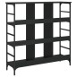 vidaXL Aparador de madera de ingeniería negro 102x32x103,5 cm vidaXL Aparador de madera de ingeniería negro 102x32x103,5 cm
