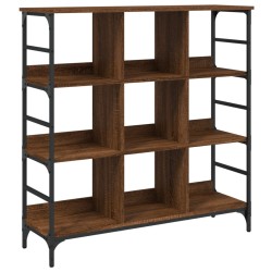 vidaXL Aparador de madera de ingeniería marrón roble 102x32x103,5 cm