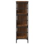 vidaXL Aparador de madera de ingeniería marrón roble 102x32x103,5 cm vidaXL Aparador de madera de ingeniería marrón roble 102x32x103,5 cm