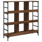 vidaXL Aparador de madera de ingeniería marrón roble 102x32x103,5 cm vidaXL Aparador de madera de ingeniería marrón roble 102x32x103,5 cm