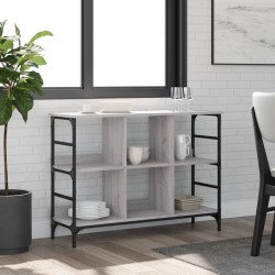 vidaXL Aparador de madera de ingeniería gris Sonoma 102x32x73,5 cm