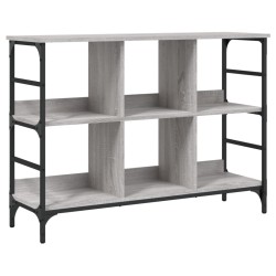 vidaXL Aparador de madera de ingeniería gris Sonoma 102x32x73,5 cm
