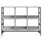 vidaXL Aparador de madera de ingeniería gris Sonoma 102x32x73,5 cm