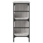 vidaXL Aparador de madera de ingeniería gris Sonoma 102x32x73,5 cm