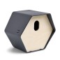 Capi Casita pájaros Hive 2 agujero ovalado gris antracita 19x23x20 cm Capi Casita pájaros Hive 2 agujero ovalado gris antracita 19x23x20 cm