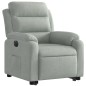 vidaXL Sillón eléctrico reclinable elevable de terciopelo gris claro vidaXL Sillón eléctrico reclinable elevable de terciopelo gris claro