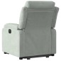 vidaXL Sillón eléctrico reclinable elevable de terciopelo gris claro vidaXL Sillón eléctrico reclinable elevable de terciopelo gris claro