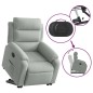 vidaXL Sillón eléctrico reclinable elevable de terciopelo gris claro vidaXL Sillón eléctrico reclinable elevable de terciopelo gris claro
