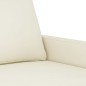 vidaXL Sofá de 3 plazas terciopelo color crema 180 cm vidaXL Sofá de 3 plazas terciopelo color crema 180 cm