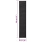 vidaXL Alfombra de sisal natural negro 66x350 cm vidaXL Alfombra de sisal natural negro 66x350 cm